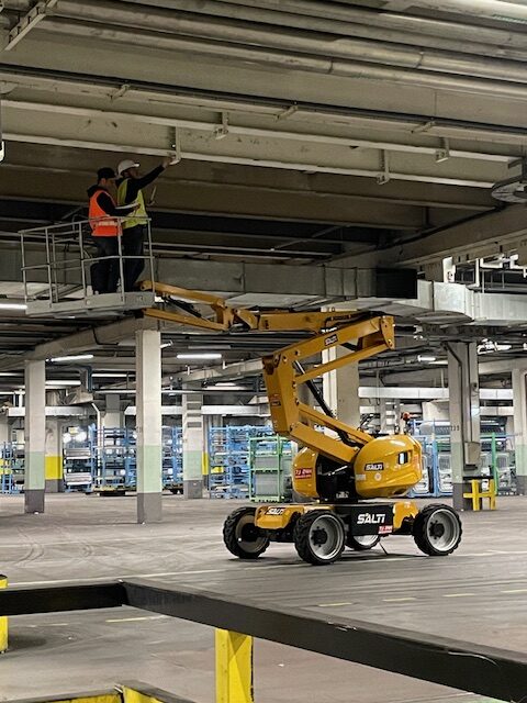 Inspection d'un parking souterain