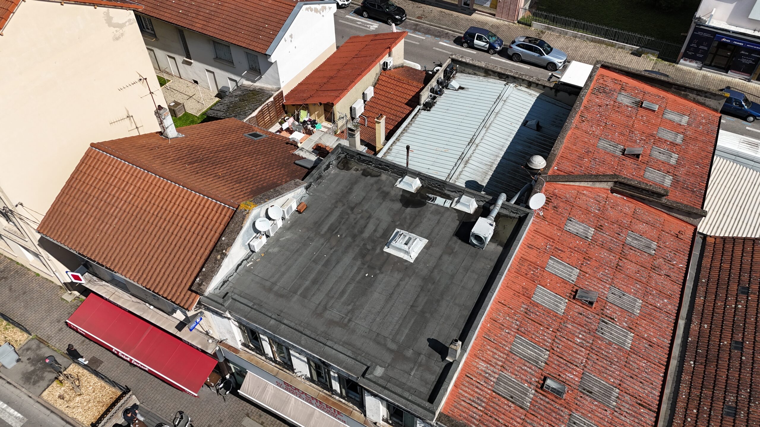Inspection par drone d’un toit