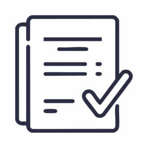 Illustration d'un document avec un check de validation